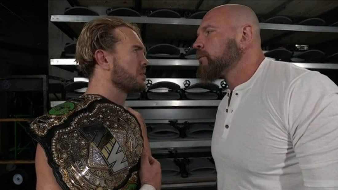 Will Ospreay vs Jon Moxley confrontation