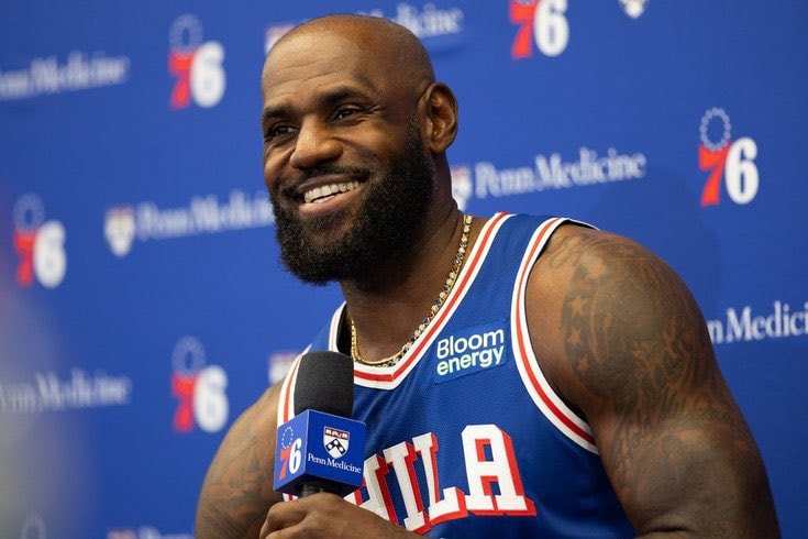 LeBron James 76ers jersey Bloom energy