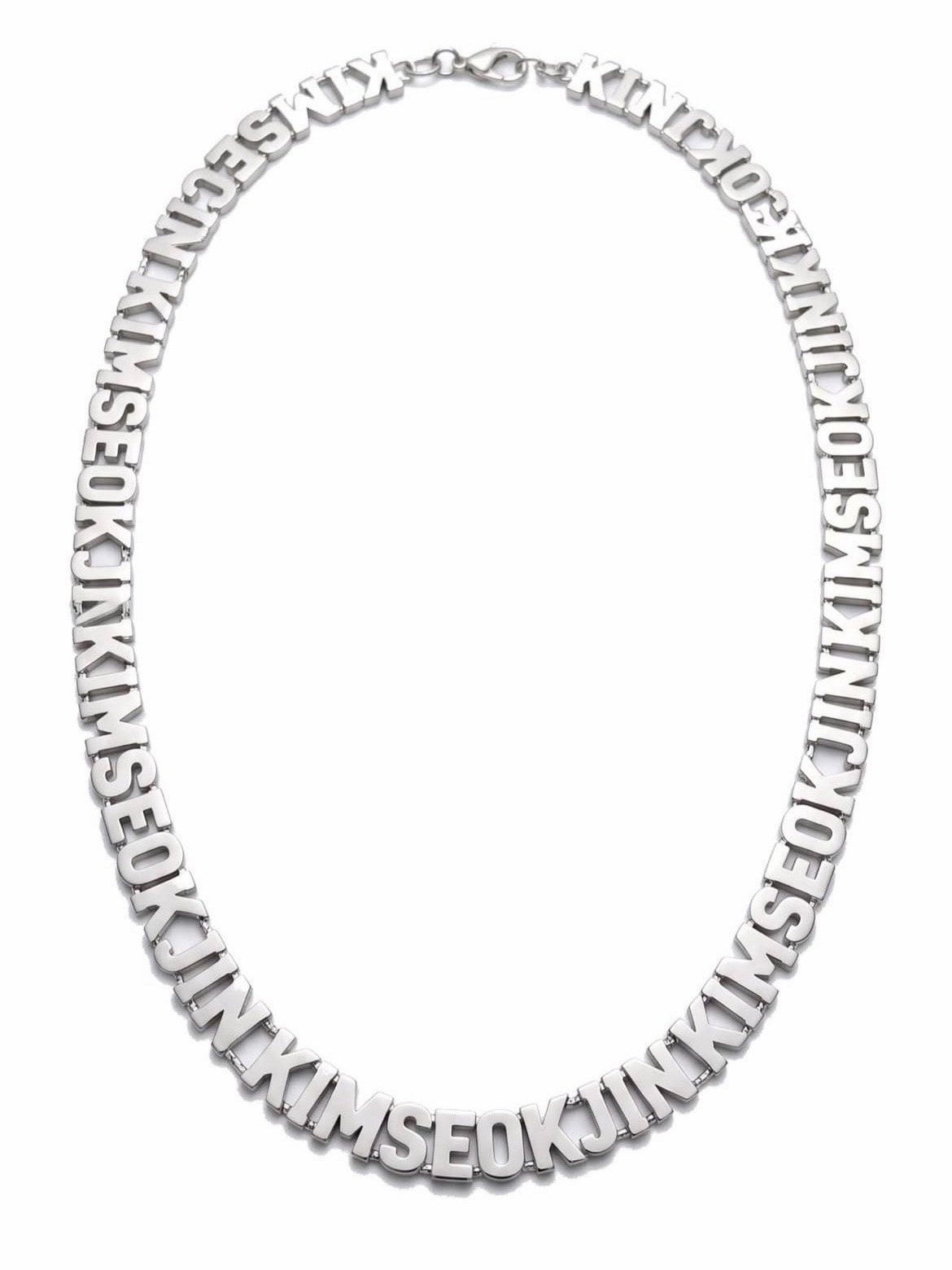 Jin Jungkook custom name necklaces 🔥 (photo 2 of 3)