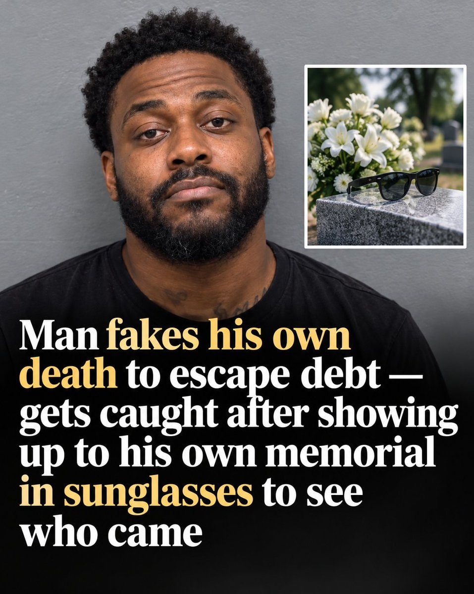 Florida man fakes death memorial
