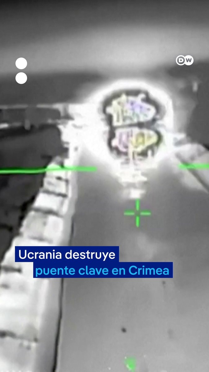 Ukraine drone strike bridge Crimea