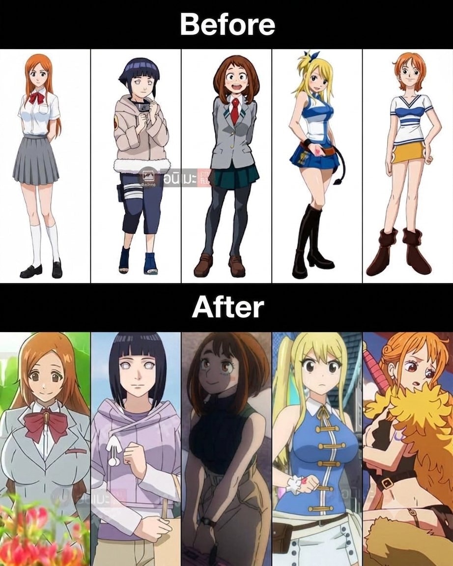 anime character redesigns
