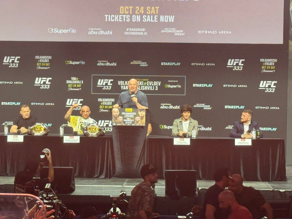 UFC 333 press conference