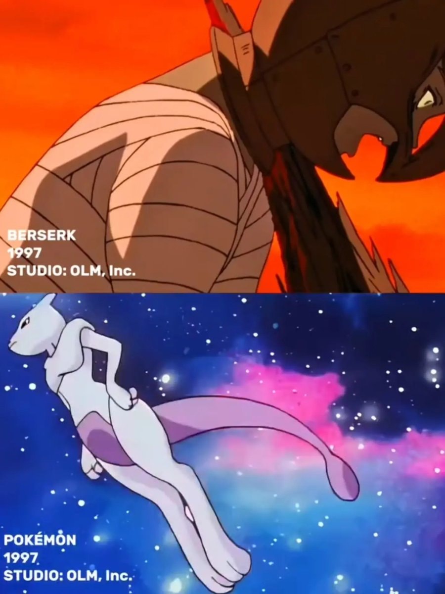 Berserk and Pokémon Indigo League same studio 1997 (photo 1 of 2)