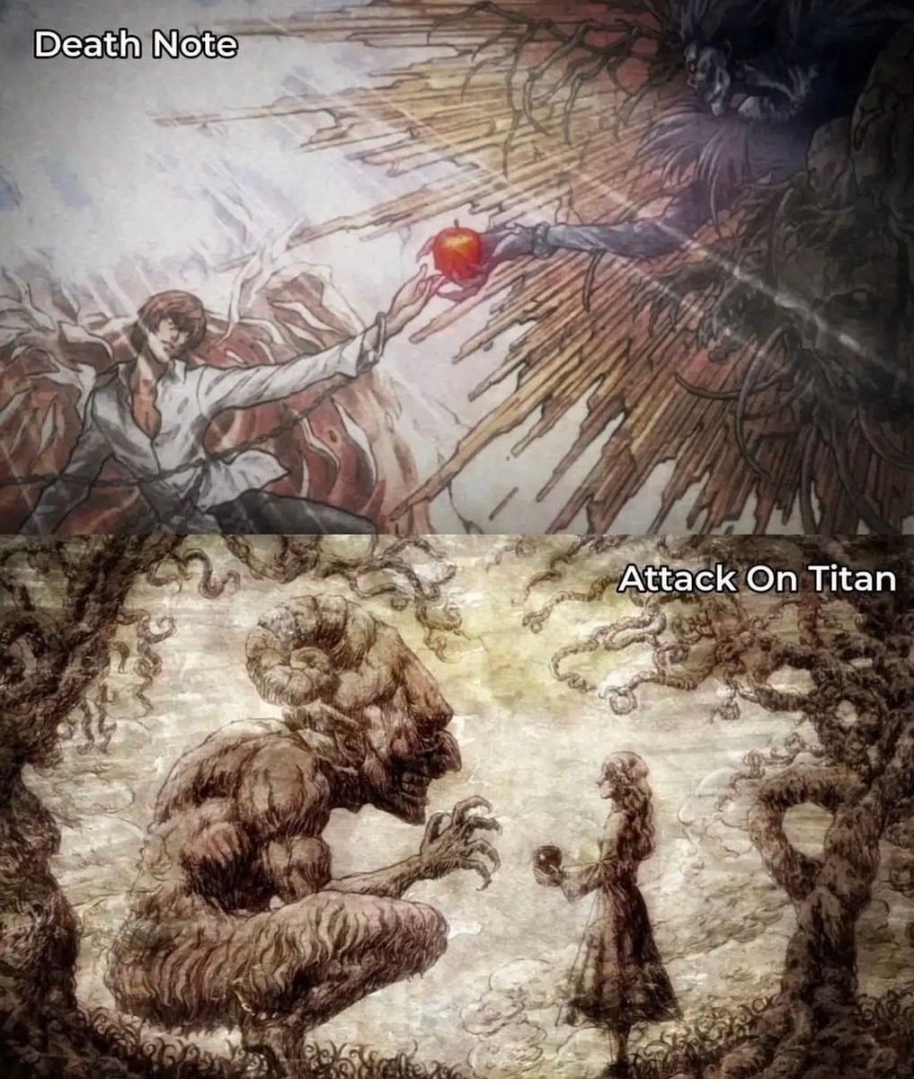 The Red Apple Death Note Attack on Titan