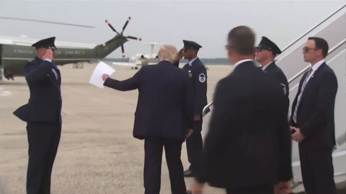 Trump Air Force One New York