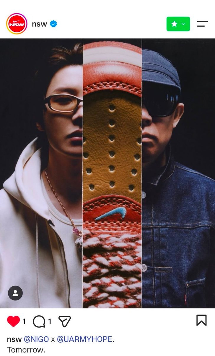 J-Hope NIGO Nike Sportswear collab