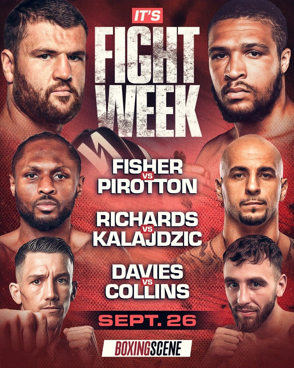 UK boxing fight poster