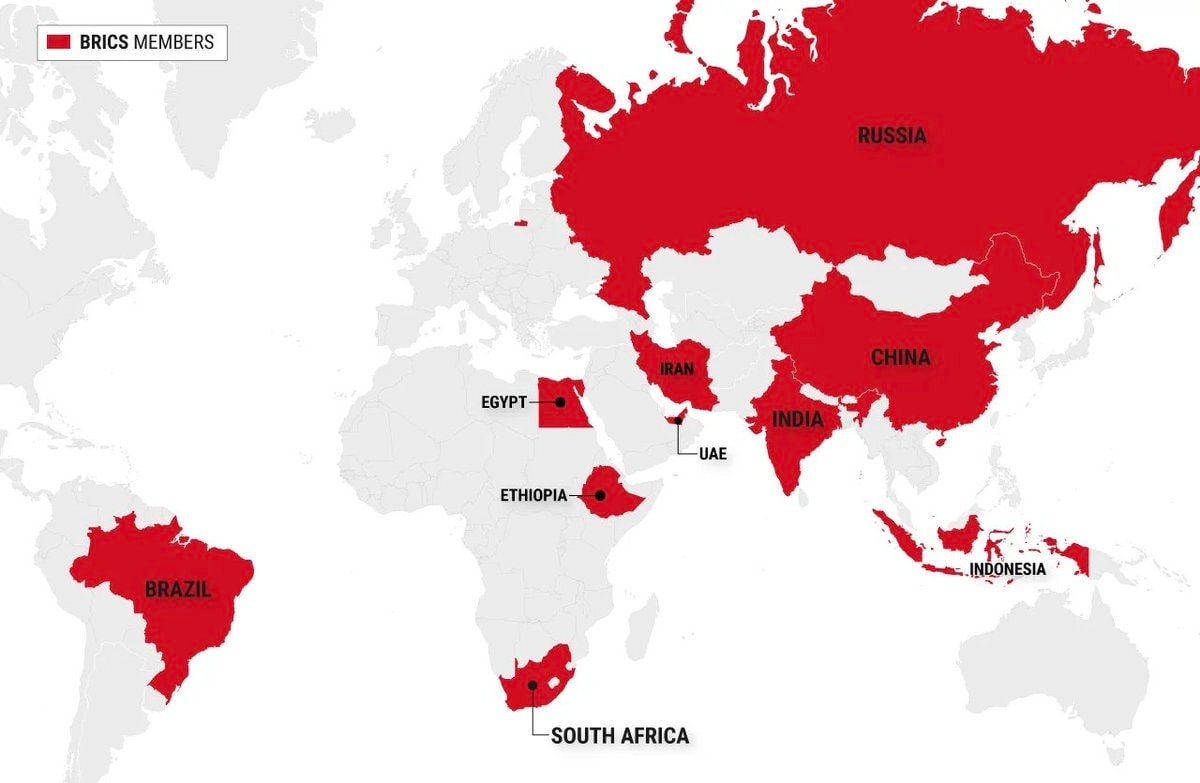 BRICS member countries map BRICS member countries map