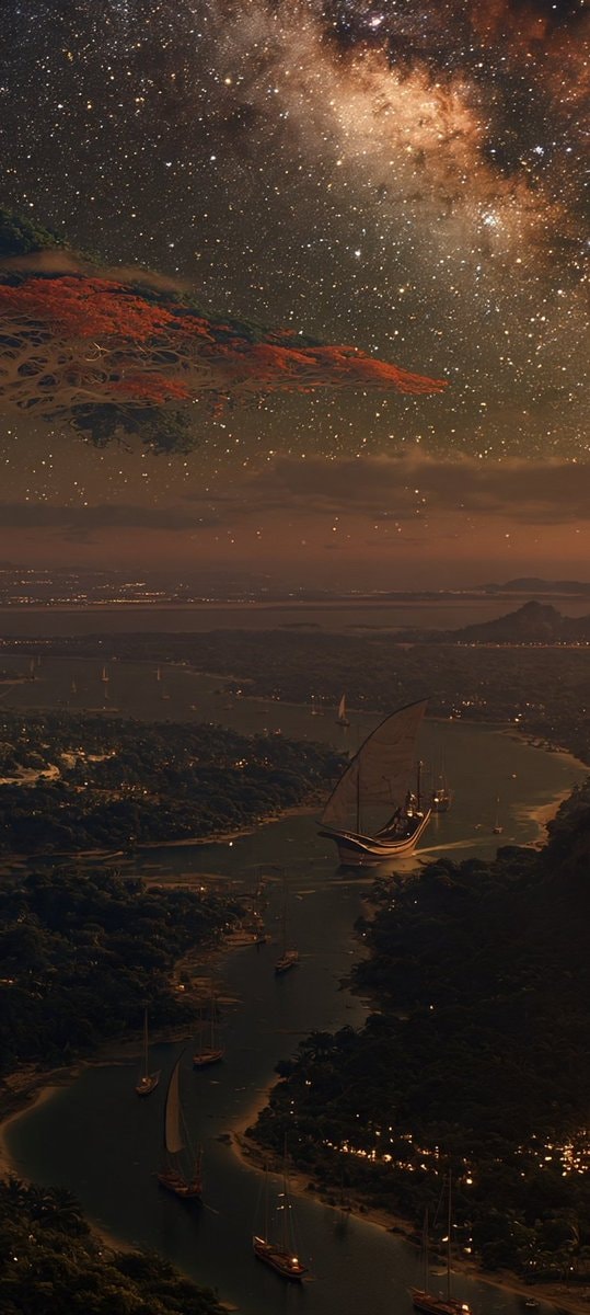 bay at dusk with sailboats (photo 3 of 4)