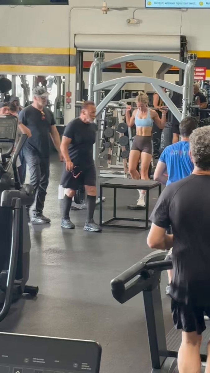 Arnold Schwarzenegger workout at almost 80 Arnold Schwarzenegger workout at almost 80
