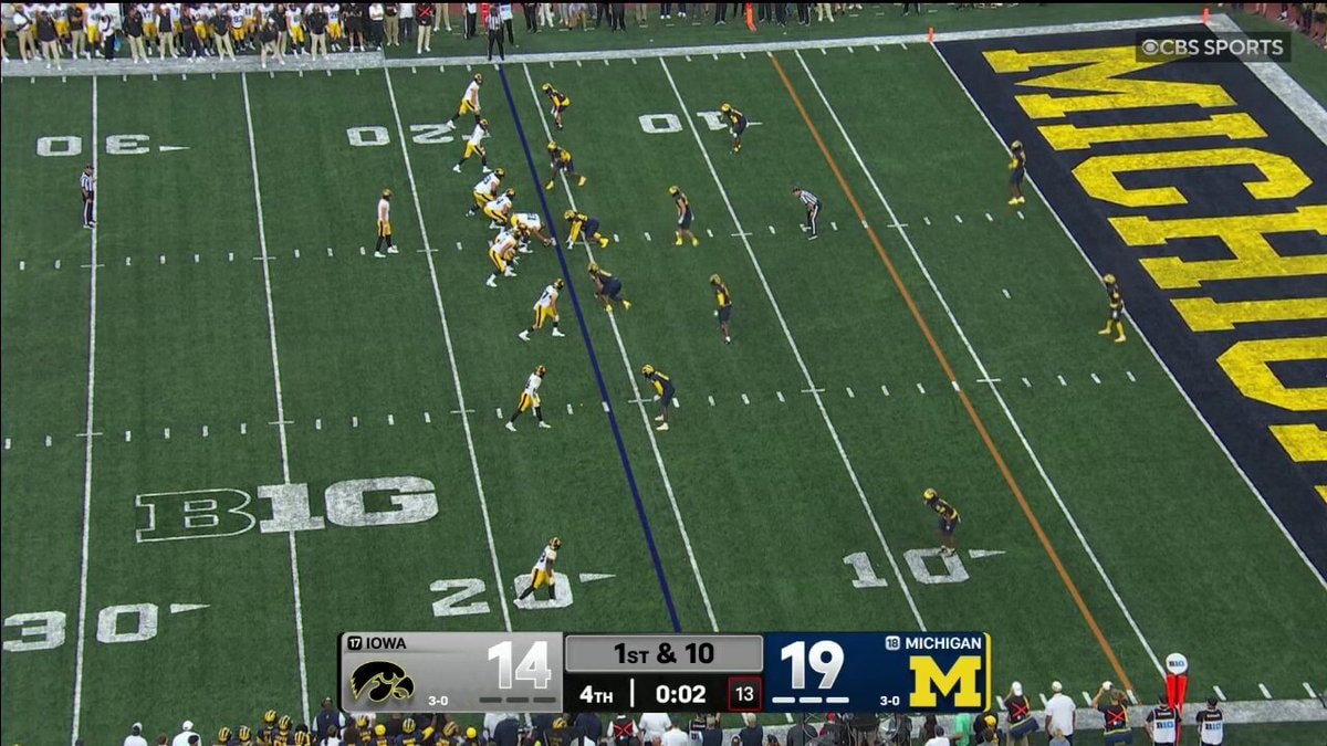 Iowa walk-off touchdown vs Michigan