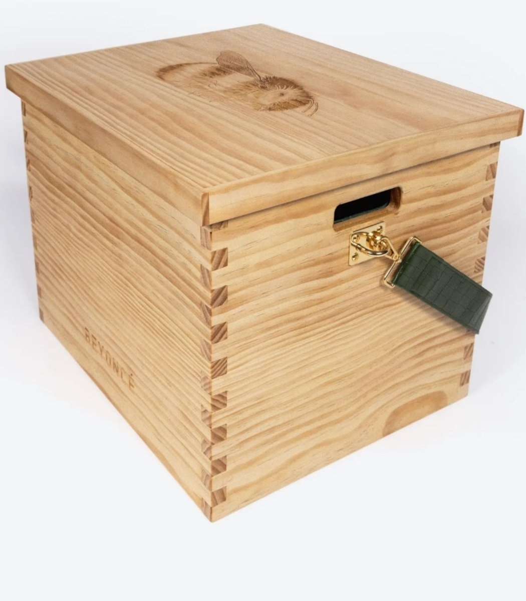 Beyonce empty wooden box