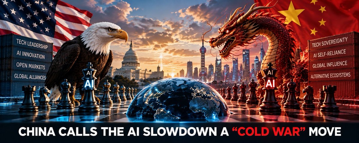 China calls AI slowdown a Cold War move