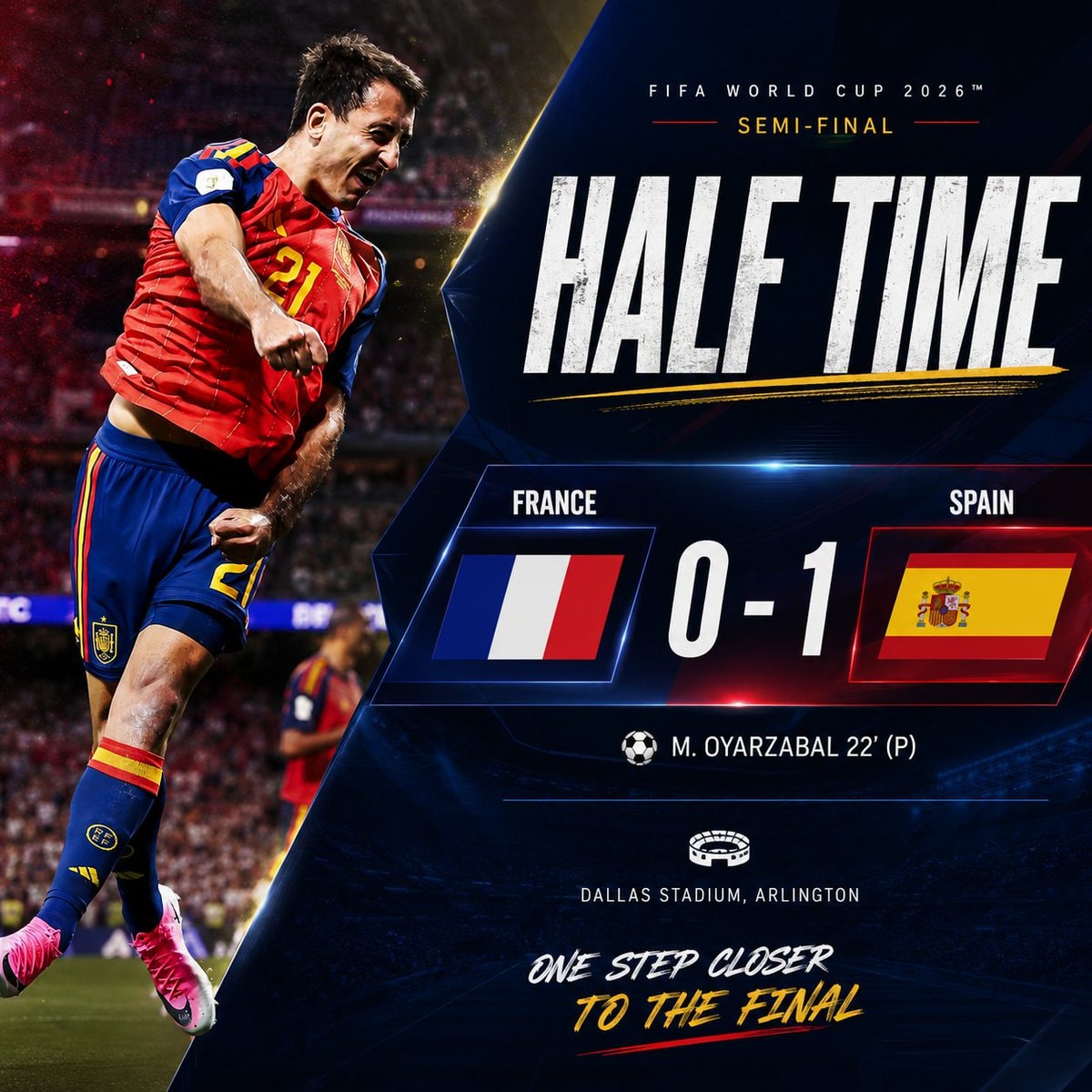 France vs Spain FIFA World Cup 2026 semi-final France vs Spain FIFA World Cup 2026 semi-final