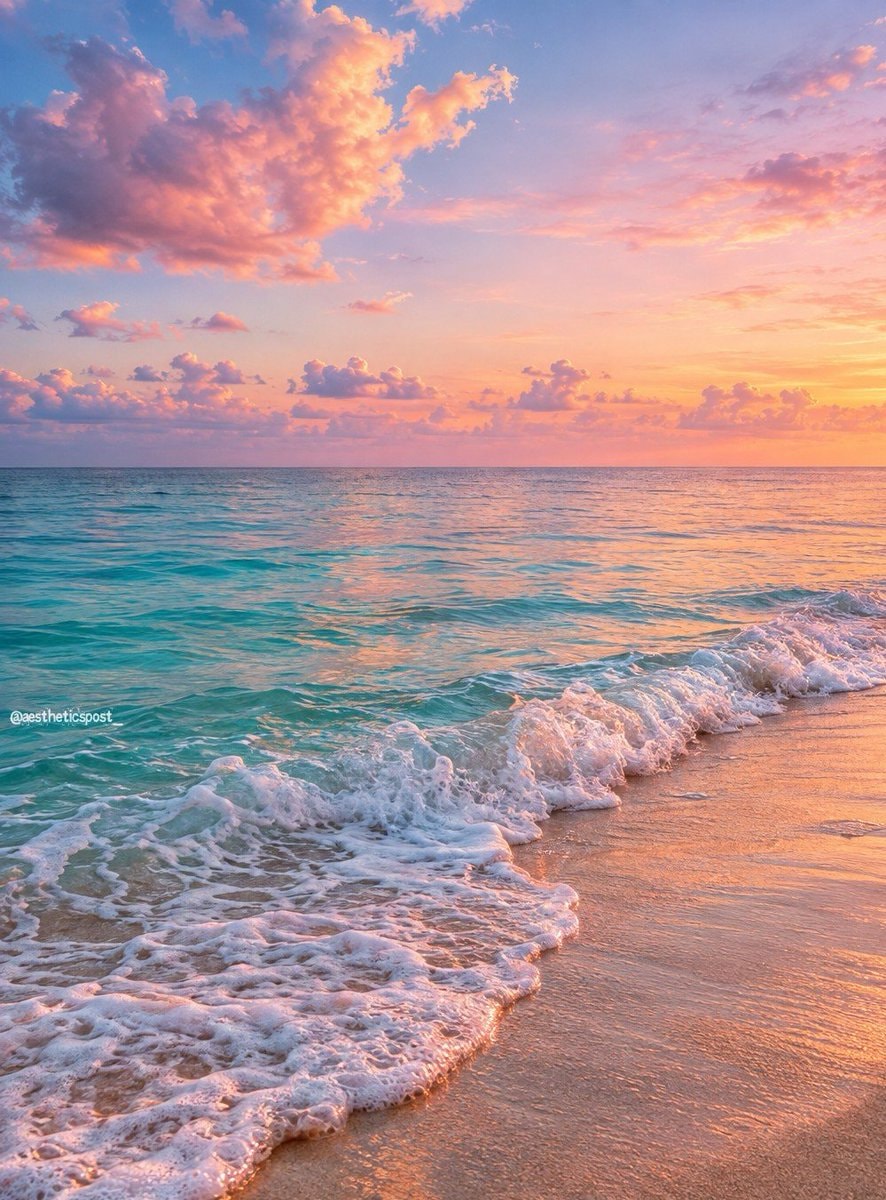 serene beach sunset