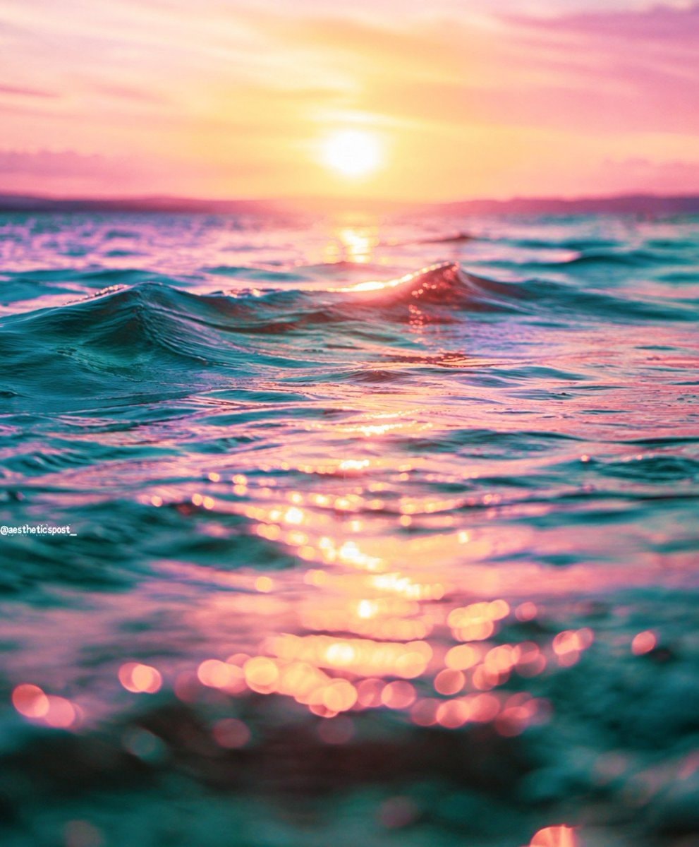 sunset ocean scene