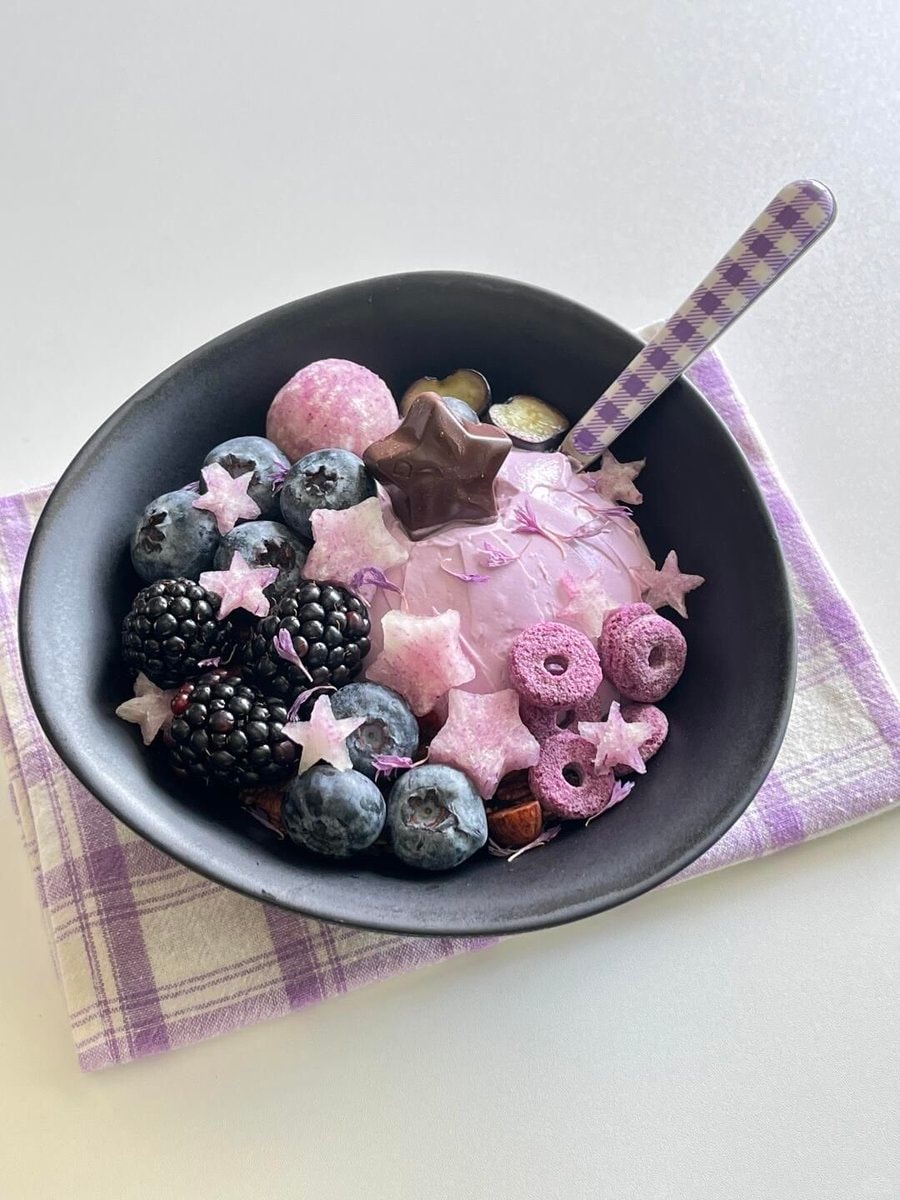 Purple ice cream bowl (photo 1 of 2)