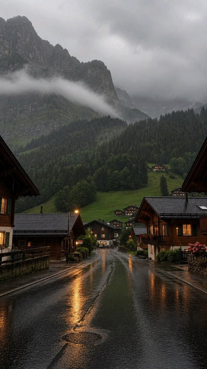 Odda Norway village street Odda Norway village street