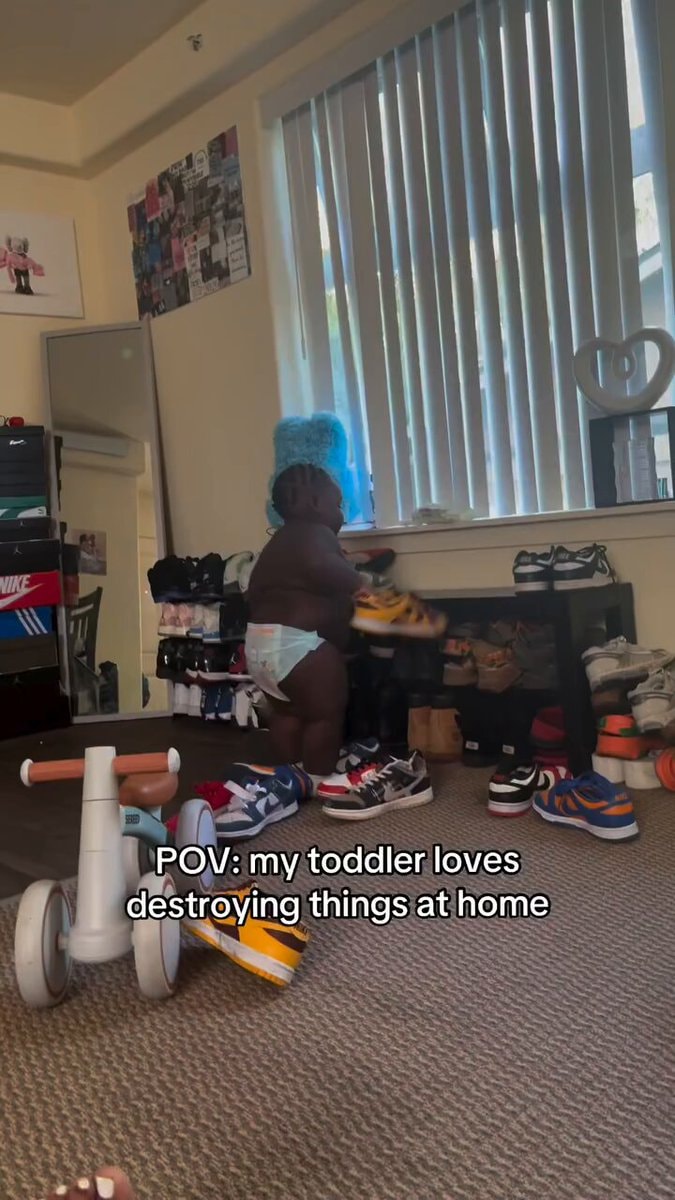 Toddler in a diaper
