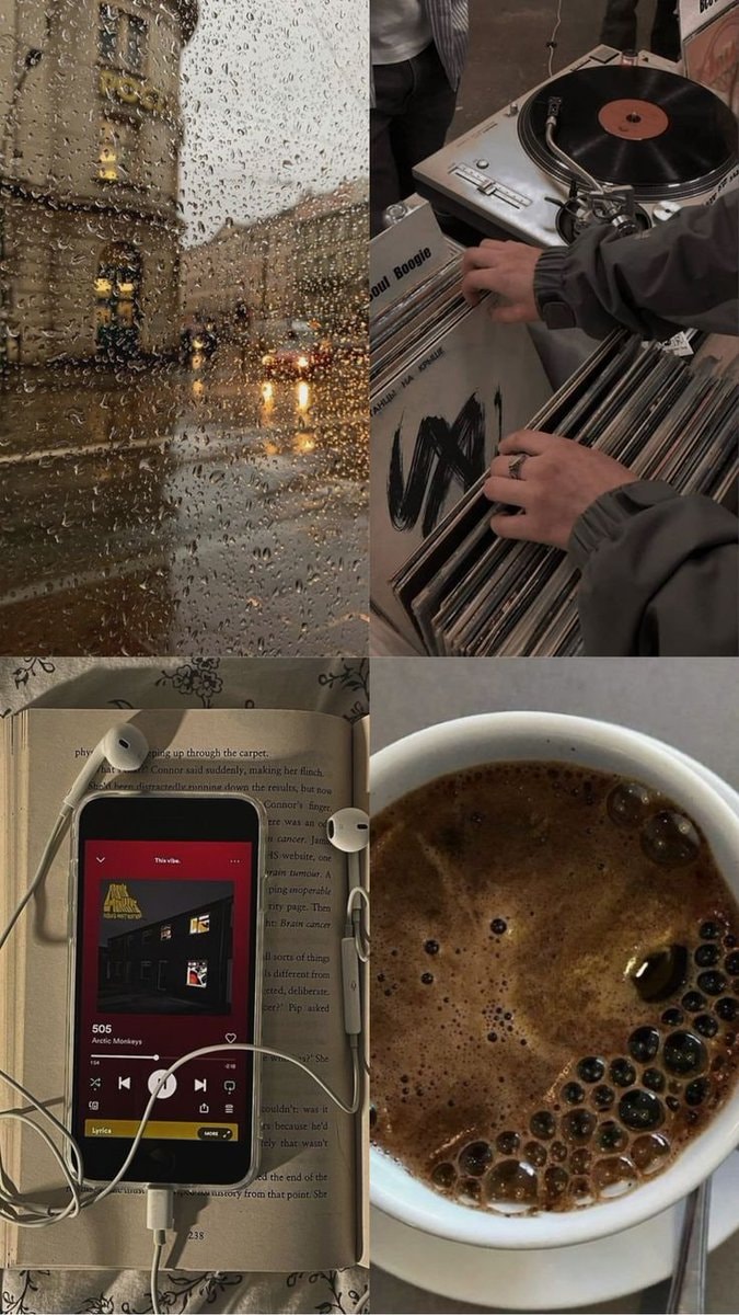 Rainy day cozy mood