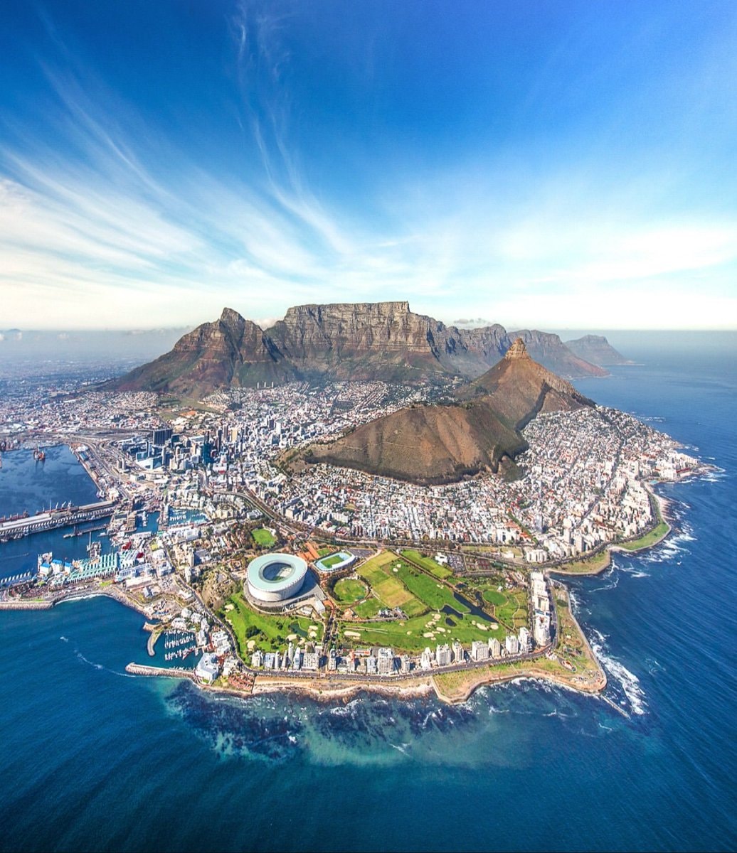 Cape Town South Africa coastal view