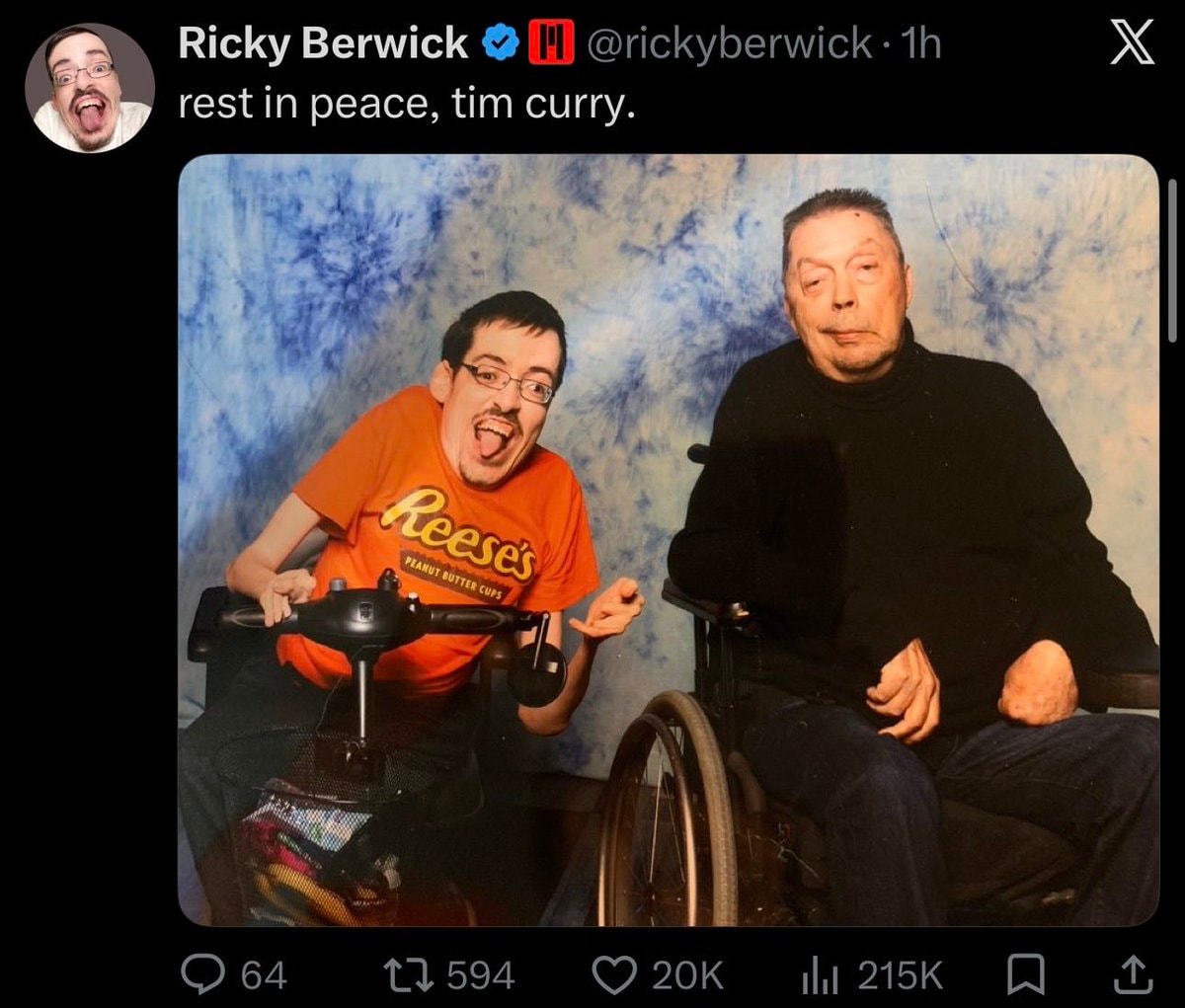 Ricky Berwick and Tim Curry