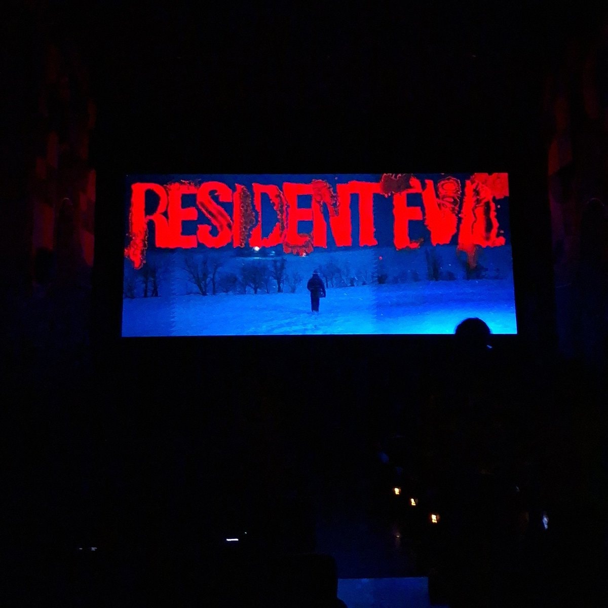 Resident Evil movie screen