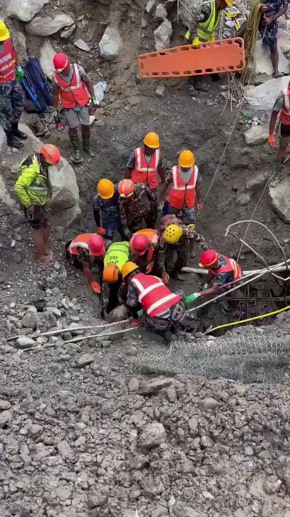 Nepal hydroelectric rescue operation Nepal hydroelectric rescue operation