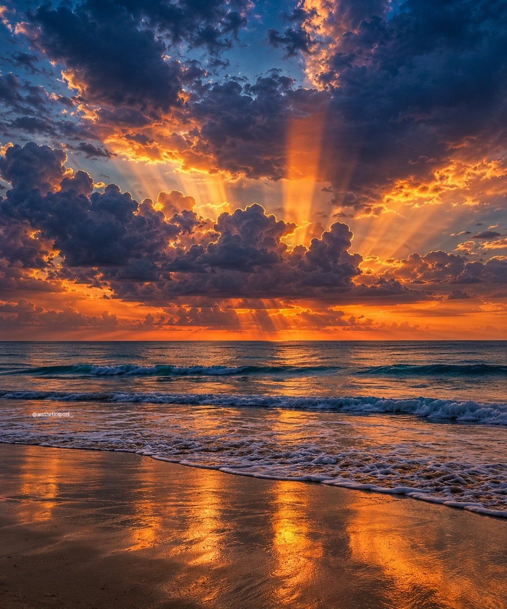 sunset over the ocean
