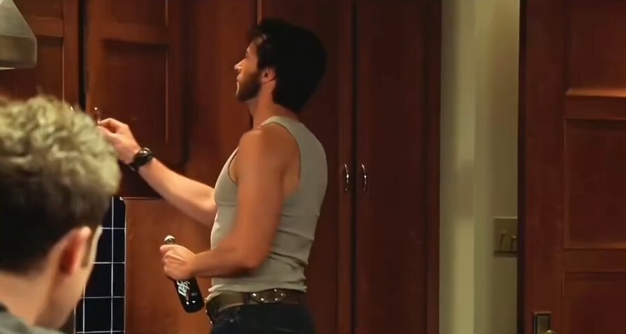 men in kitchen with Coca-Cola