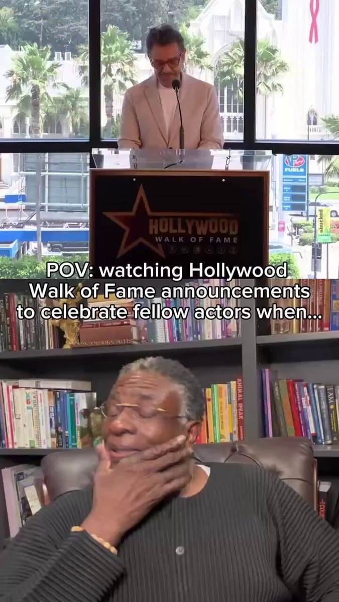 Keith David Hollywood Walk of Fame reaction