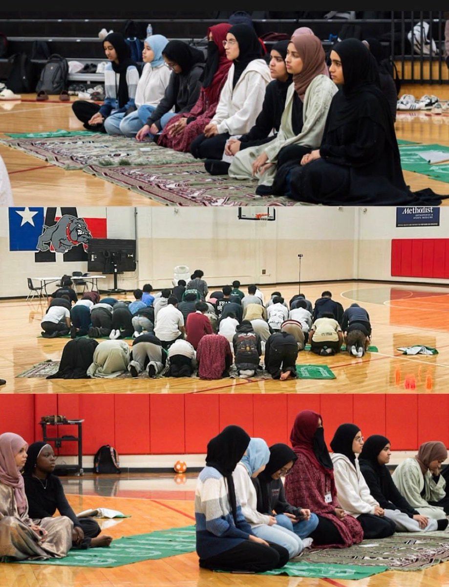 Texas school gym Jumu'ah prayers 2026