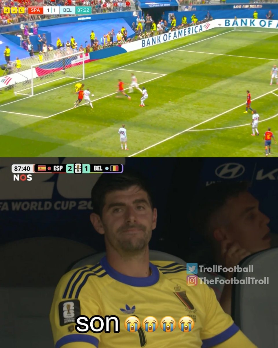 Belgium loss 71st minute