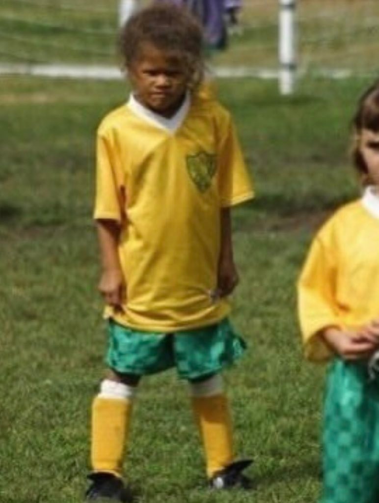 Zendaya childhood football photos (photo 2 of 2)