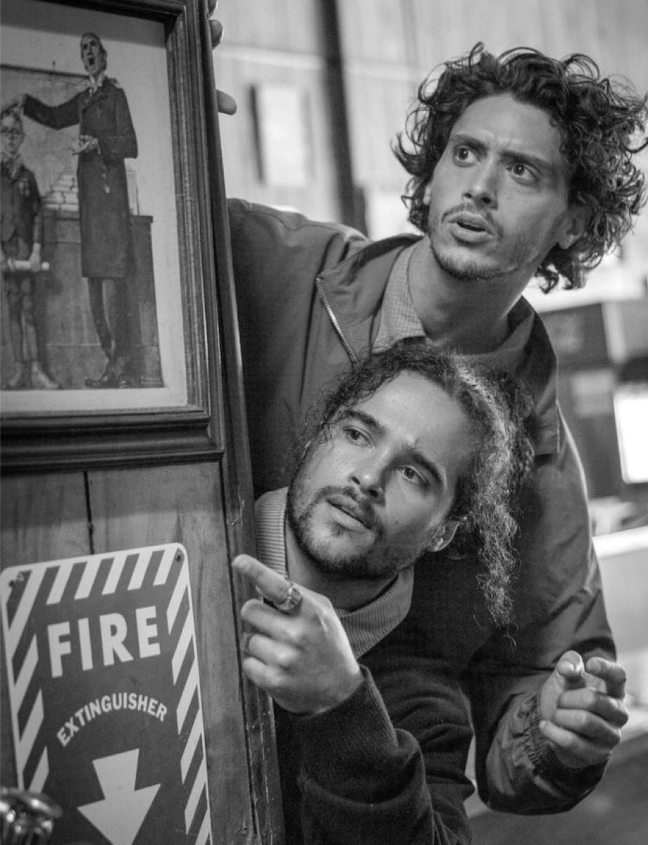 John Logan and John Tucker fire extinguisher photo