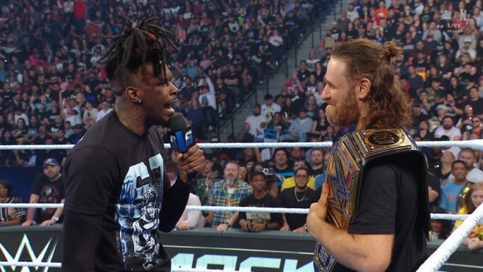Je'Von Evans Sami Zayn WWE Championship