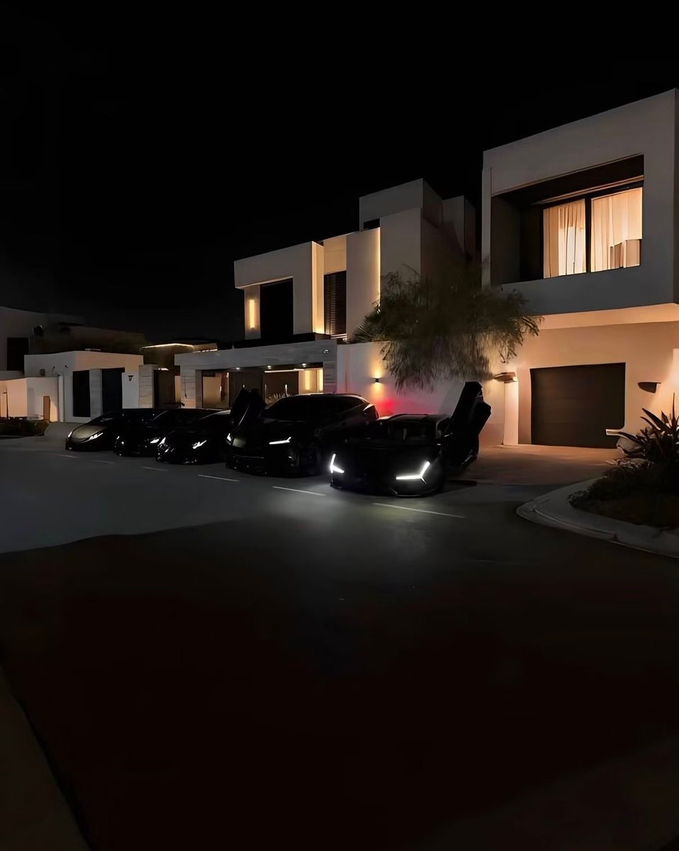 modern outdoor staircase at night (photo 2 of 4)