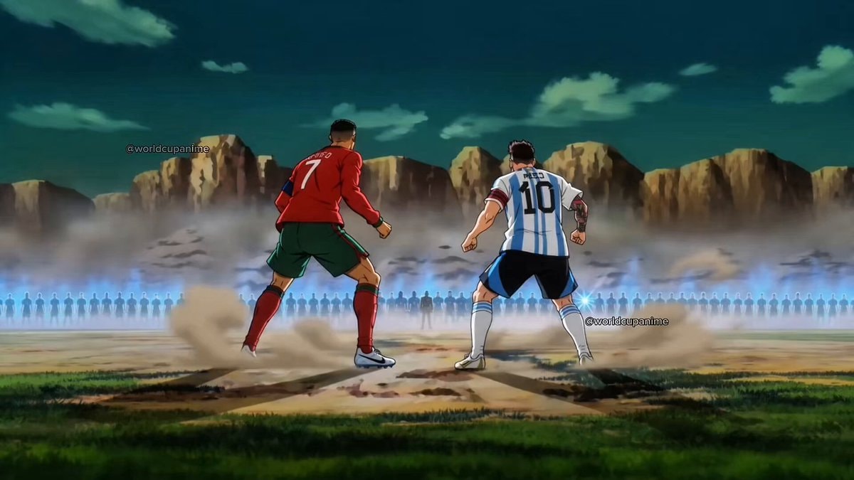 Cristiano Ronaldo Lionel Messi anime edit