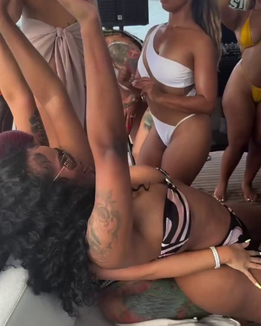 Cardi B yacht moment