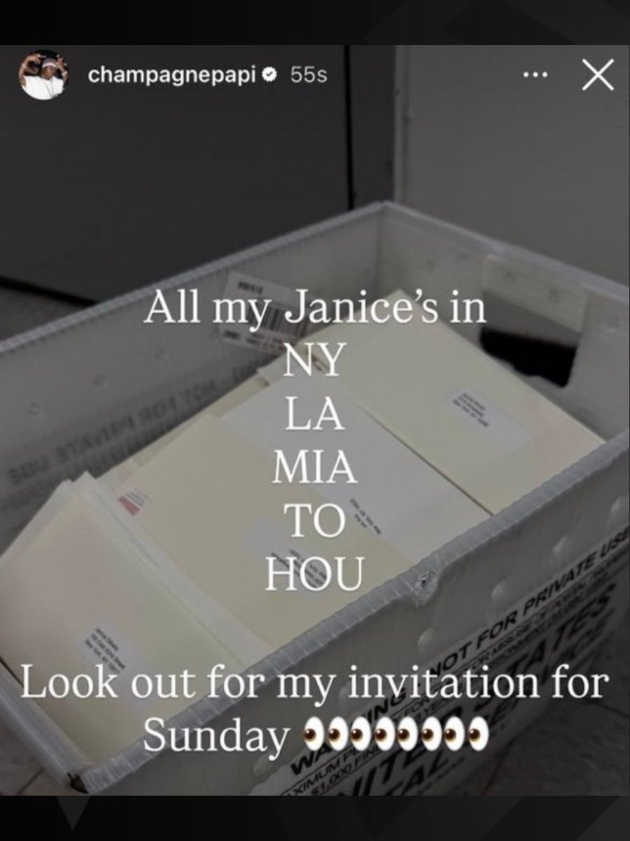 Drake Janice apology parties (photo 2 of 2)