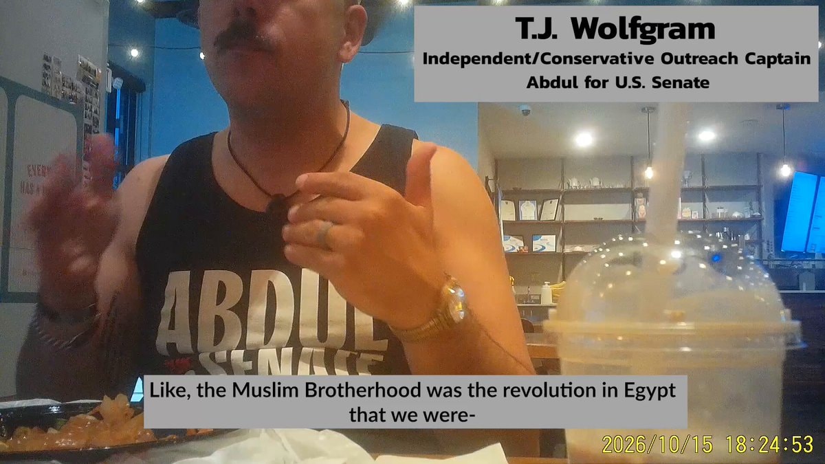 T.J. Wolfgram Abdul El Sayed footage