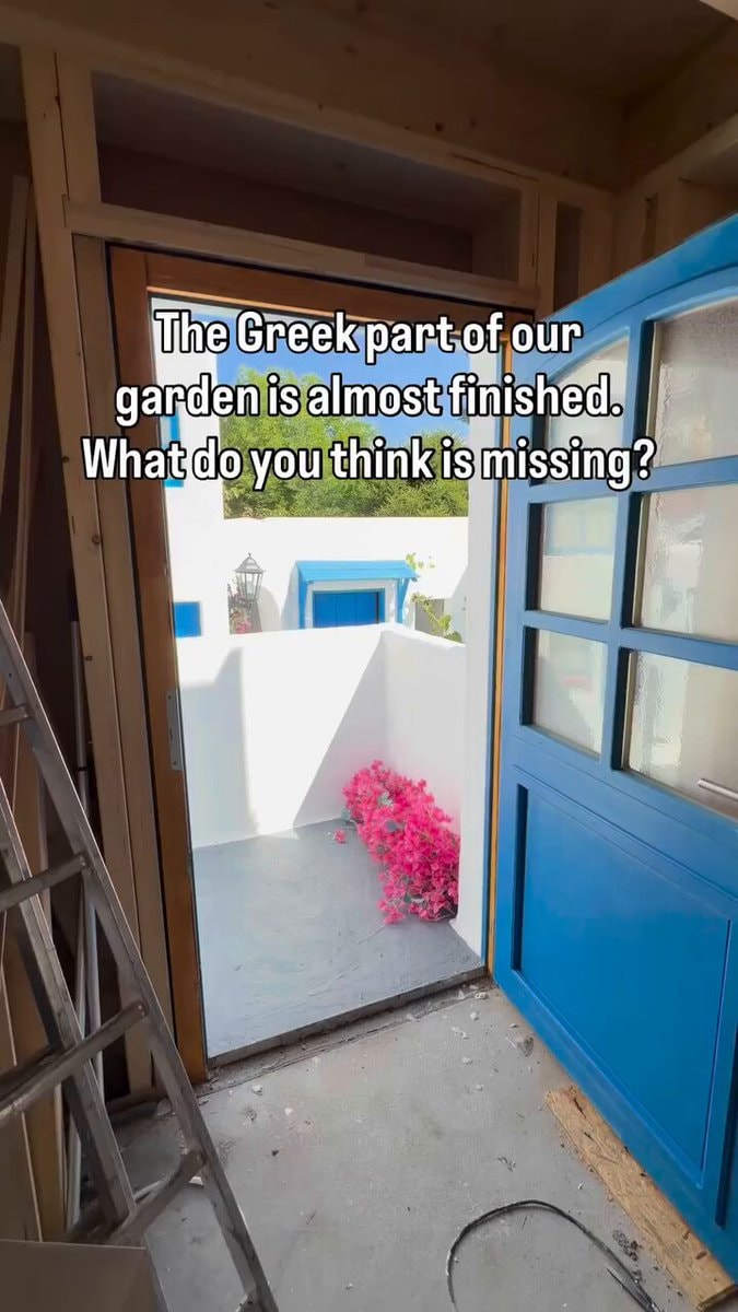 Mini Greece back garden renovation