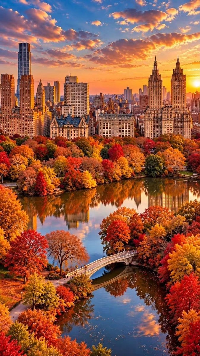 fall in central park new york