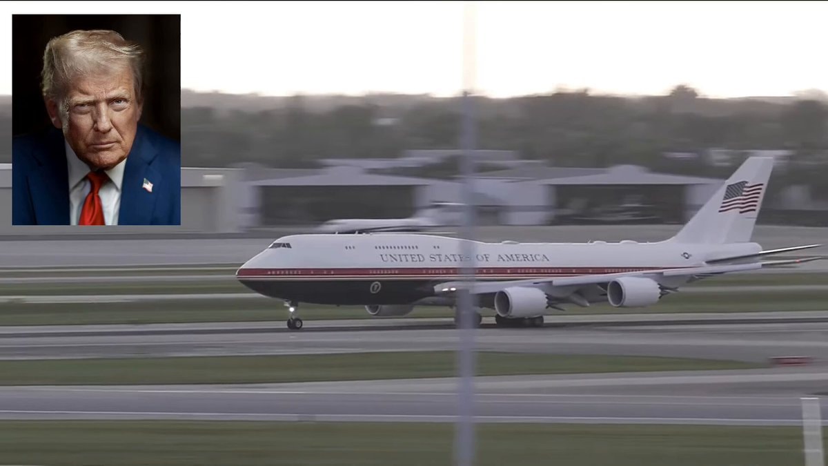 Trump departs Florida on new Air Force One