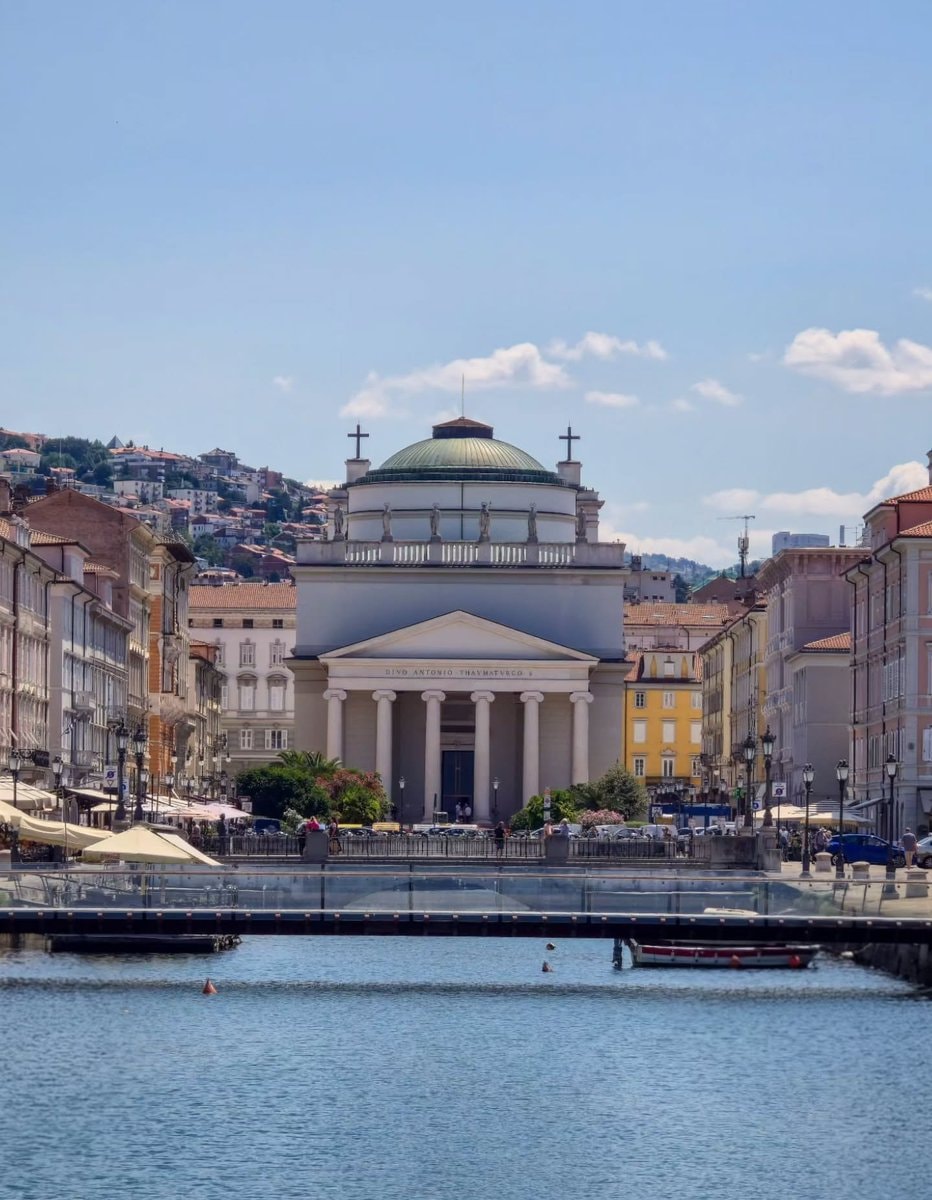 Trieste Italy canal and dome building