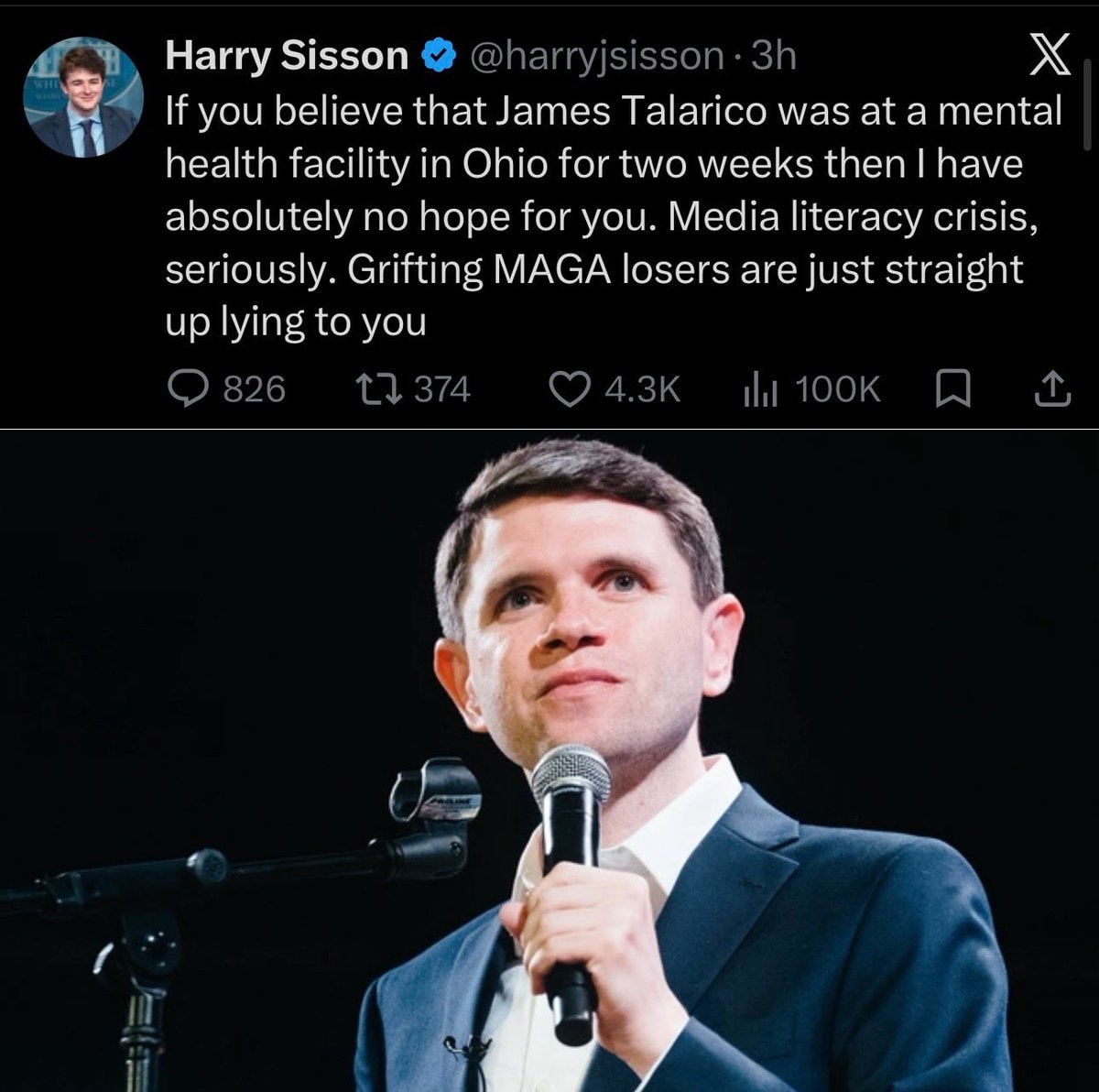 Harry Sisson on James Talarico rumors Harry Sisson on James Talarico rumors