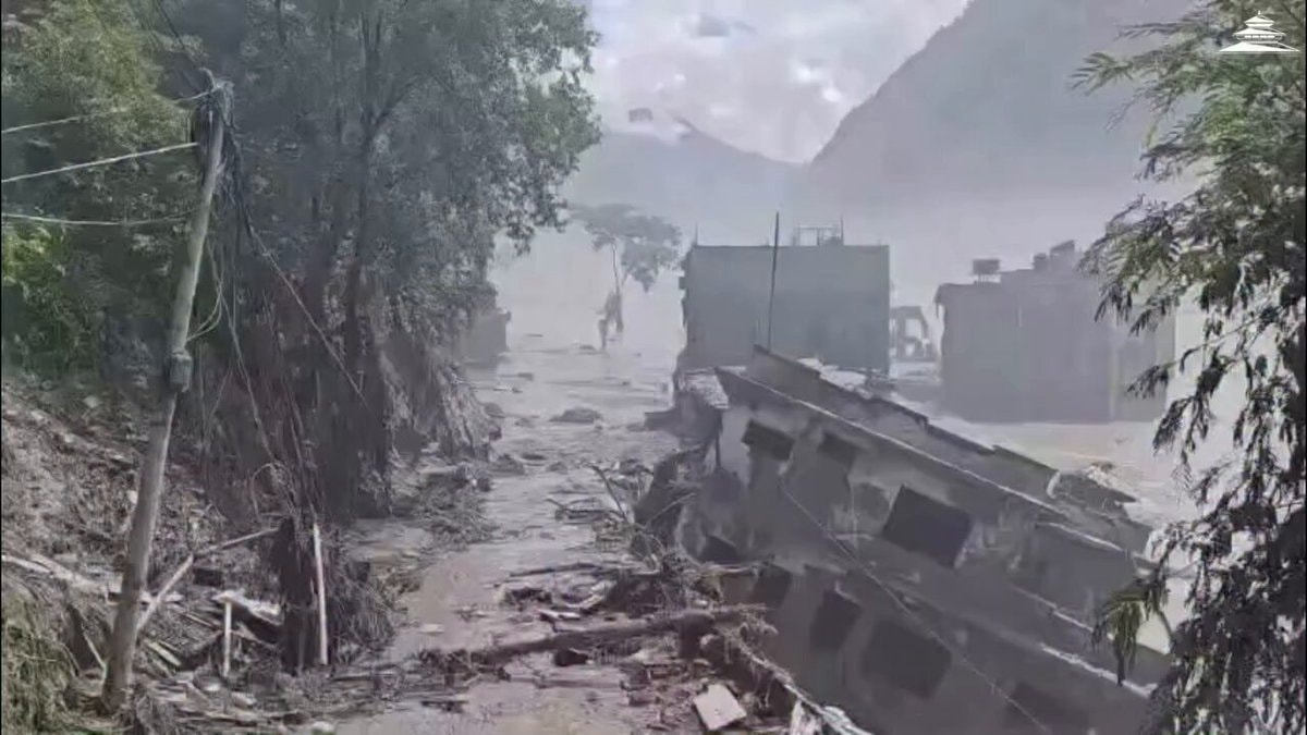 Bhetrawati market Rasuwa destroyed