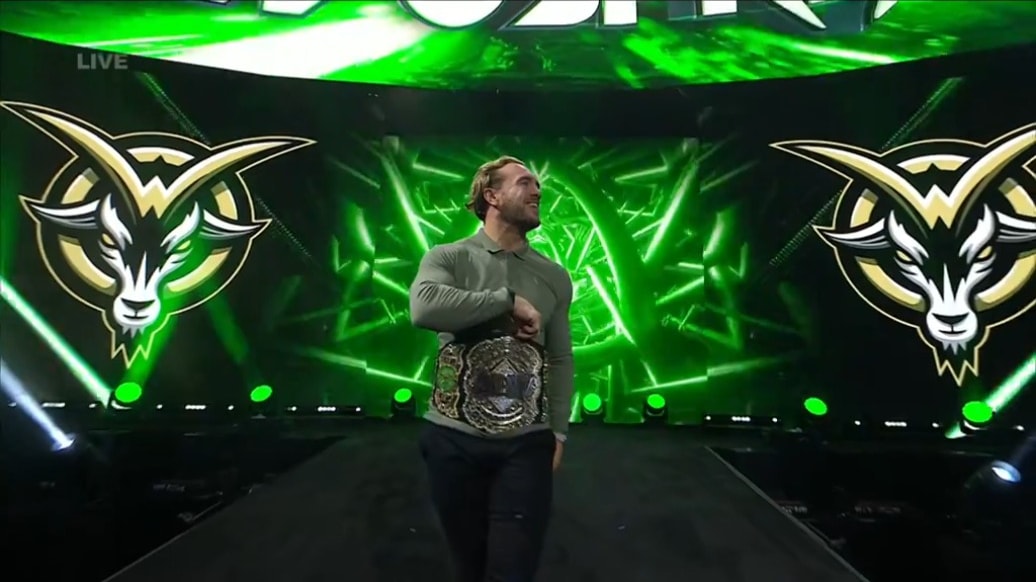 Will Ospreay AEW World Champion entrance Will Ospreay AEW World Champion entrance