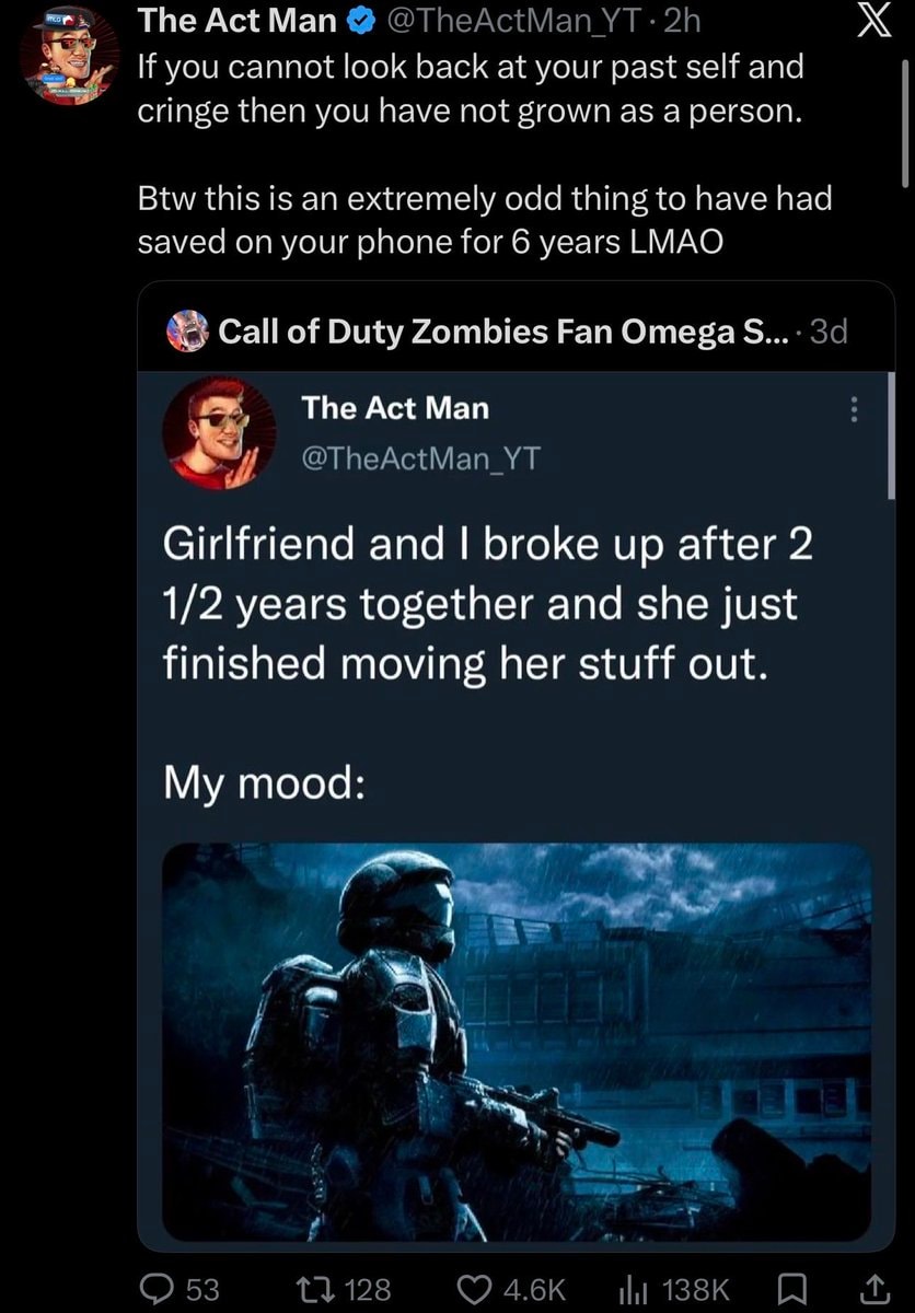 The Act Man reflection